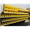 Image 1 : Yellow Parts Bin w/Wall Rack