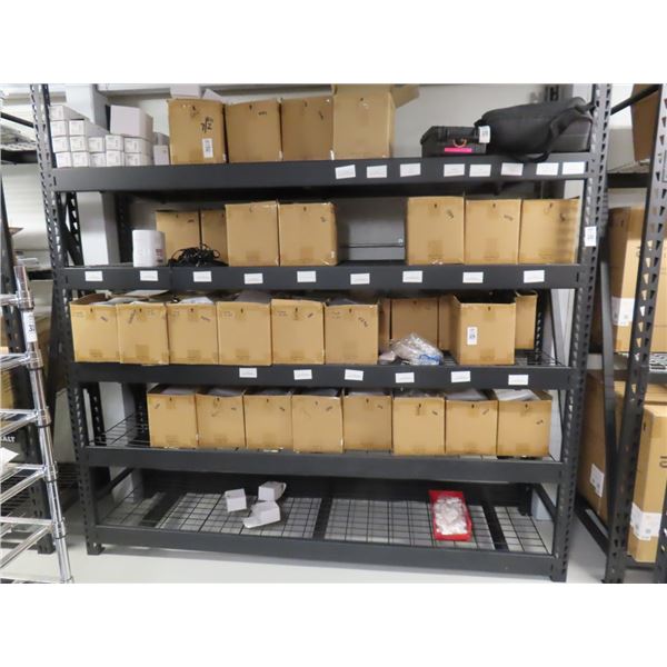 Black Heavy Duty 5 Shelf Storage Rack w/Waterfall Decking