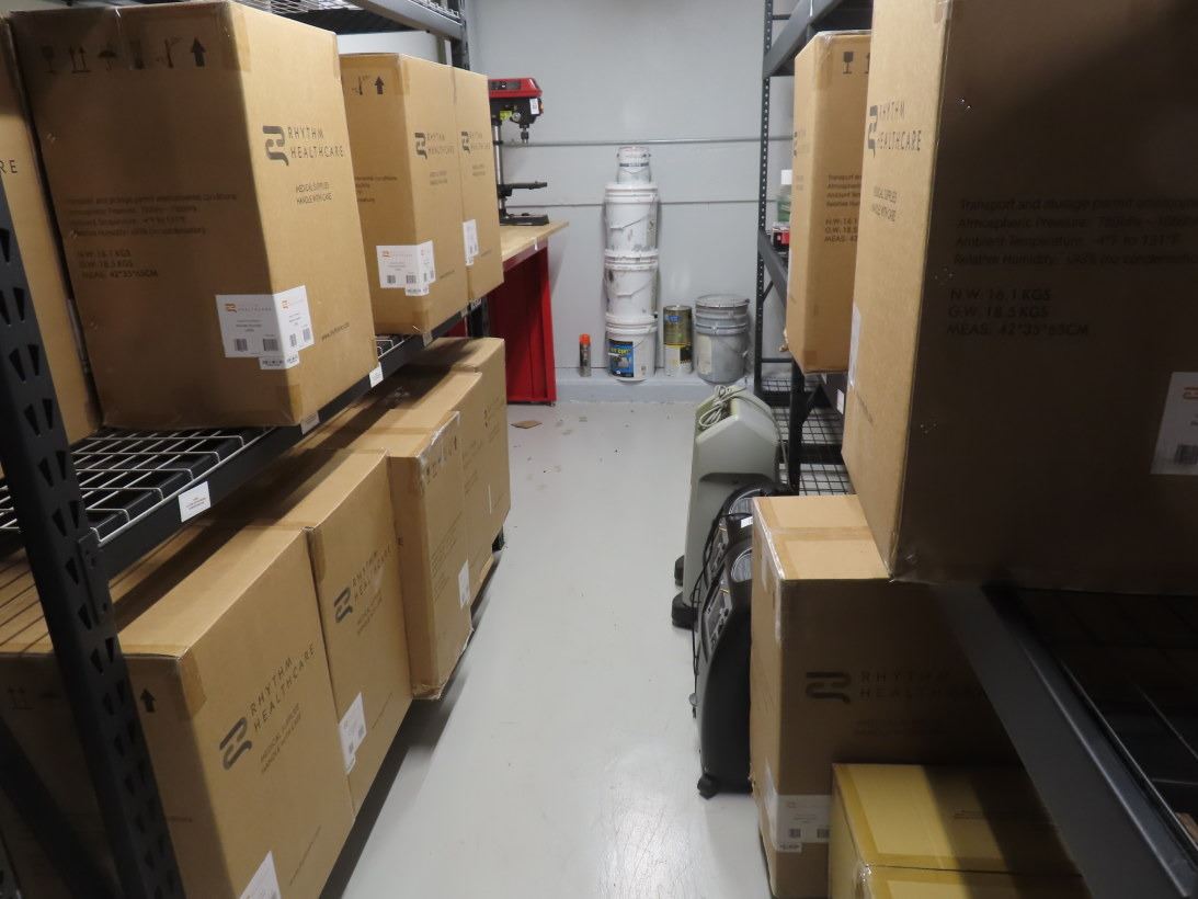 Black Heavy Duty 3 Shelf Storage Rack w/Waterfall Decking