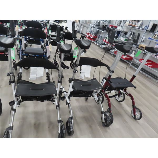 3-Guardian Adjustable Height Walker w/Storage Bag and Brakes - 3 X $