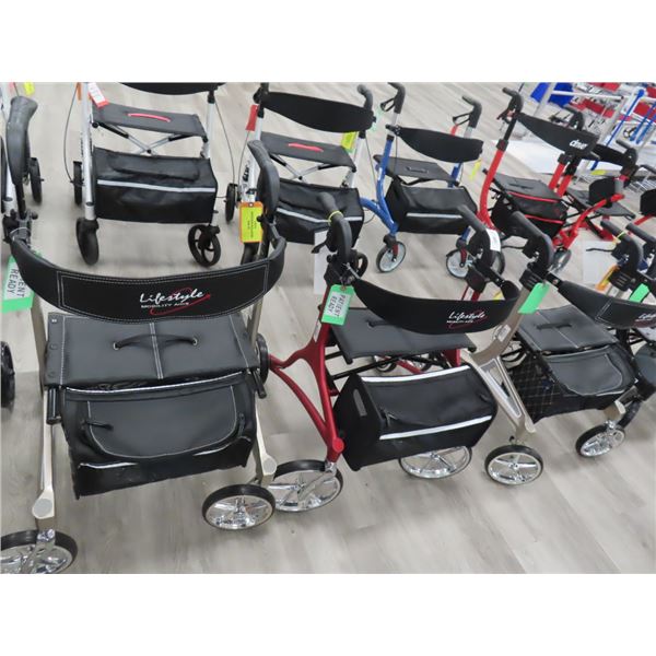 5-Lifestyle Chrome Wheel Rollator - 5 X $