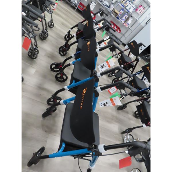 4-Rhythm Blue/Red Rollator - 4 X $