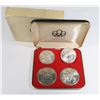 Image 1 : #35 1976 CANADIAN SILVER $5 $10 COIN SET OLYMPICS
