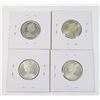 Image 2 : #57 1967 25 CENTS CANADA SILVER COIN LOT 4 BOBCAT
