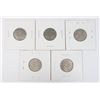 Image 1 : #66 1922 TO 1935 FIVE CENT CANADA COIN LOT OF 5