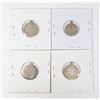 Image 1 : #110 LOT 4 KING GEORGE V SILVER COIN JEWELRY