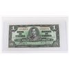 Image 1 : #115 1937 BANK OF CANADA $1 ONE DOLLAR BILL