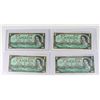 Image 1 : #117 LOT OF 4 1967 CANADA ONE DOLLAR BILL NOTES