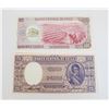Image 1 : #161 LOT OF 2 CHILE BANK NOTES GUARANIES PESOS
