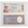 Image 2 : #161 LOT OF 2 CHILE BANK NOTES GUARANIES PESOS