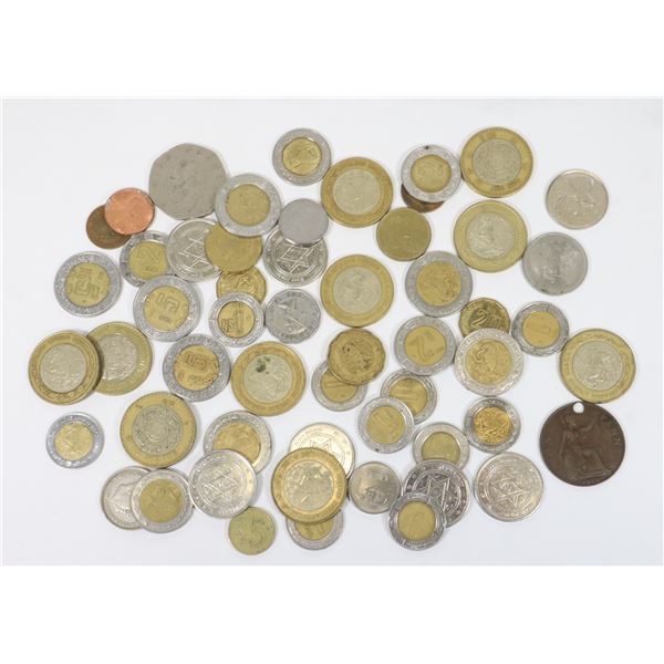 #226 LARGE ASSORTED MIXED COIN LOT INTERNATIONAL