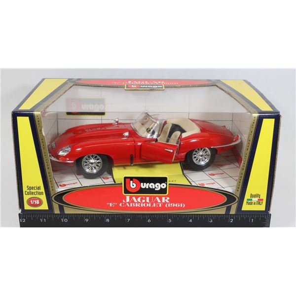 #285 BURAGO 1:18 1961 JAGUAR DIE-CAST TOY CAR