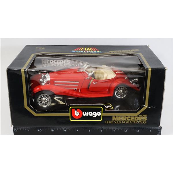 #286 BURAGO 1:20 DIE-CAST 1936 MERCEDES ROADSTER