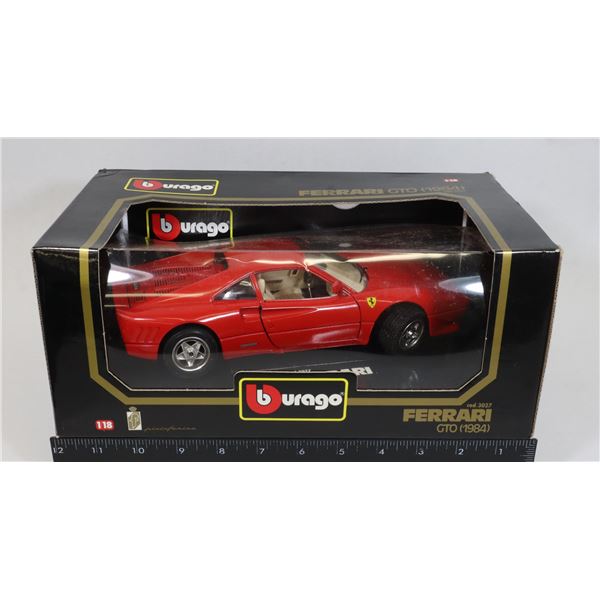 #289 BURAGO 1:18 DIE-CAST 1984 FERRARI GTO BOXED