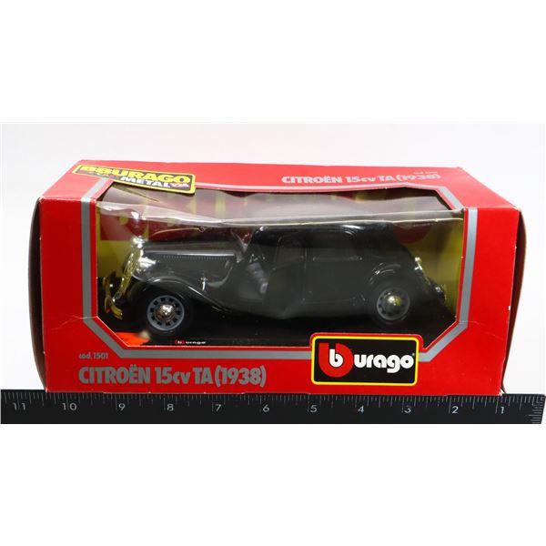 #308 BURAGO DIE-CAST 1:24 CITROEN 15CV 1938 CAR