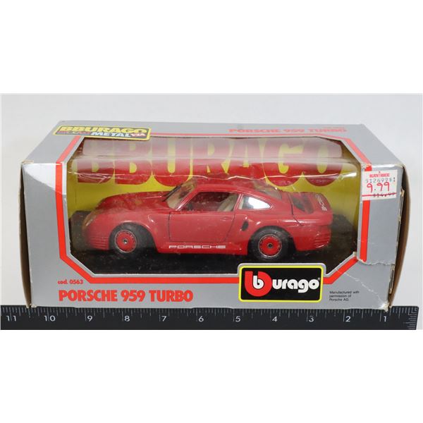 #313 BURAGO DIE-CAST 1:24 PORSCHE 959 TURBO