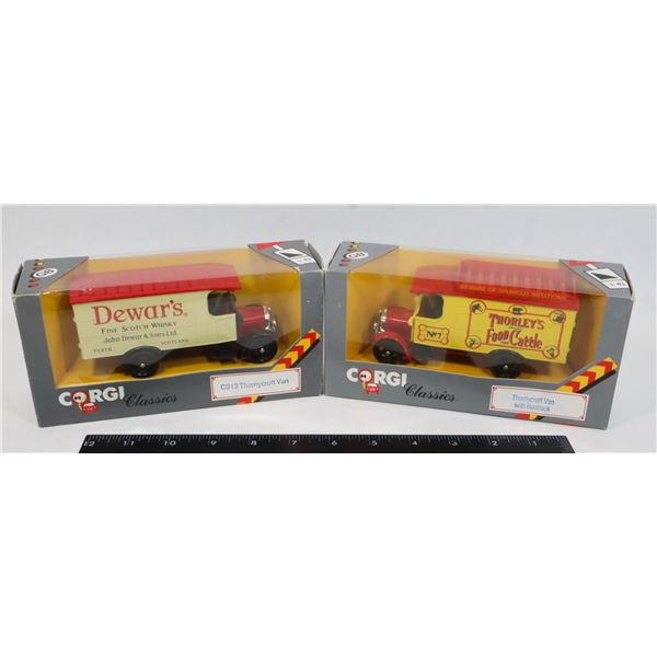 #366 LOT CORGI THORNYCROFT VAN W/ ROOF RACK AND