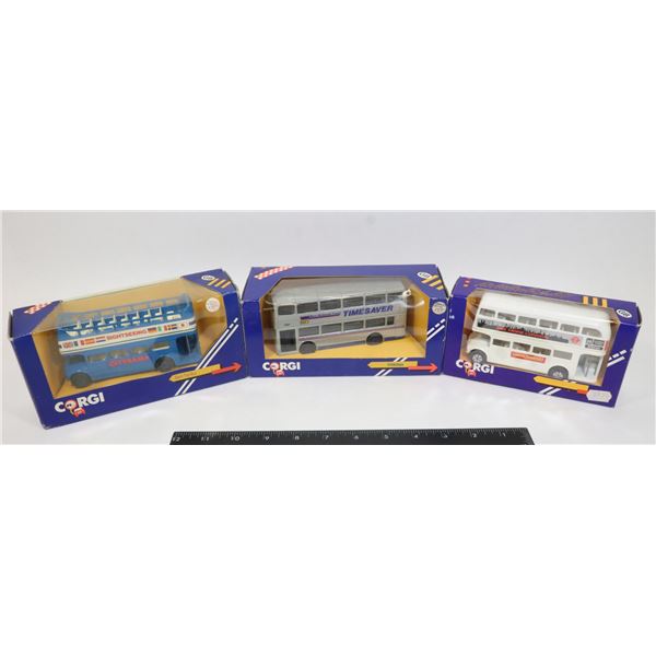 #374 CORGI DOUBLE DECKER BUS LOT W/ OPEN TOP +