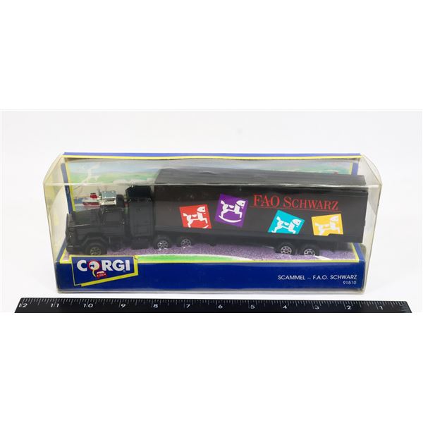 #376 CORGI SCAMMEL-F.A.O. SCHWARZ TRUCK BOXED