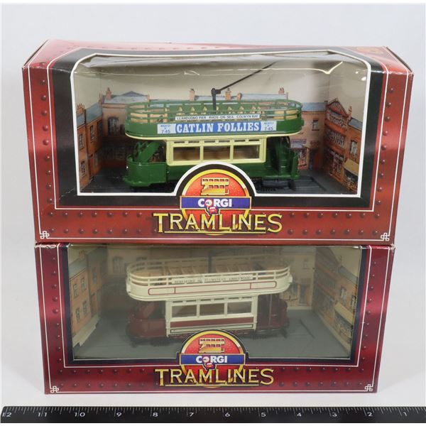 #379 CORGI TRAMLINES LONDON TRAMWAYS LOT OF 2