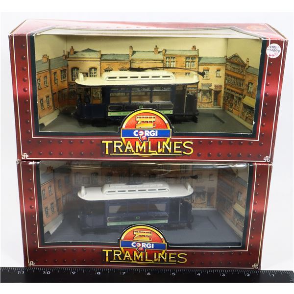 #380 OPENED CORGI TRAMLINES LOT OF 2 SHEFFIELD