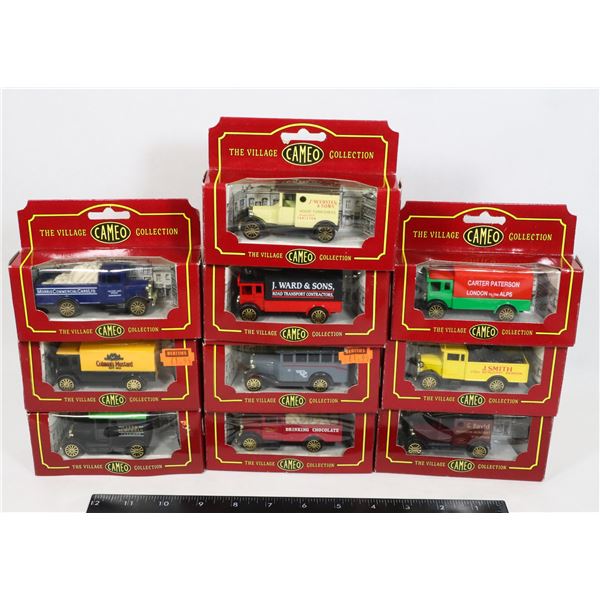 #385 LOT OF 10 CORGI CAMEO BOXED CAR VEHICLES