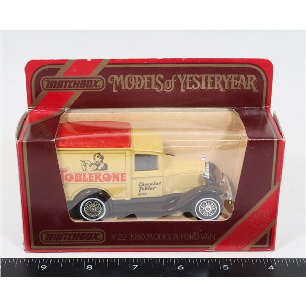 #400 MATCHBOX 1930 MODEL A FORD VAN TOBLERONE