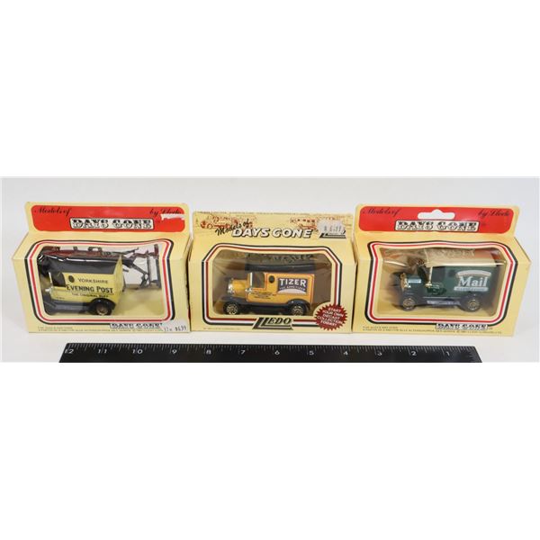 #429 LLEDO LOT 3 VINTAGE CARS #6 ADVERTISEMENTS