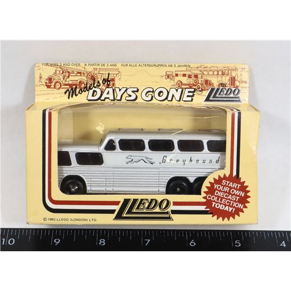 #465 GREYHOUND BUS DIECAST MODEL LLEDO #23 1983