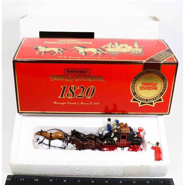 #488 MATCHBOX 1820 COACH & HORSES 1990 BOXED
