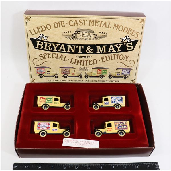 #493 LLEDO BRYANT & MAY'S LIMITED TRUCK SET 12,500