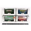 Image 1 : #501 LOT OF 4 EFE BRITISH DOUBLE DECKER BUS