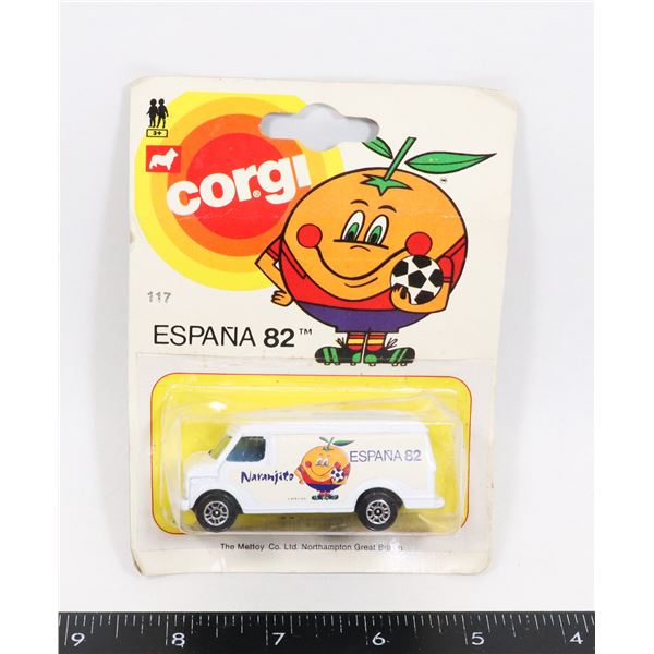 #529 CORGI ESPANA 82 FOOTBALL SOCCER VAN CARDED
