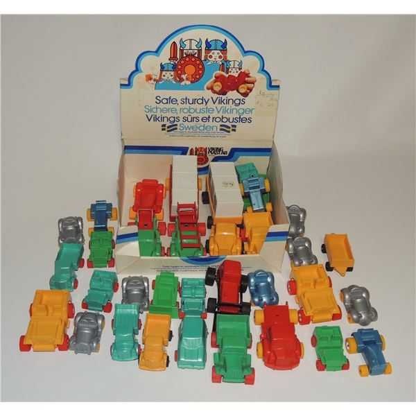#539 SWEDEN VIKINGS TOY STORE DISPLAY W/ 30+ CARS