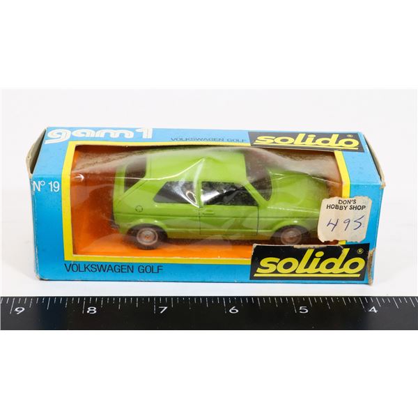 #551 VOLKSWAGON GOLF GREEN SOLIDO MADE IN FRANCE