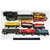 Image 1 : #579 VINTAGE METAL TRAIN CAR LOT OF 10 WITH MARX