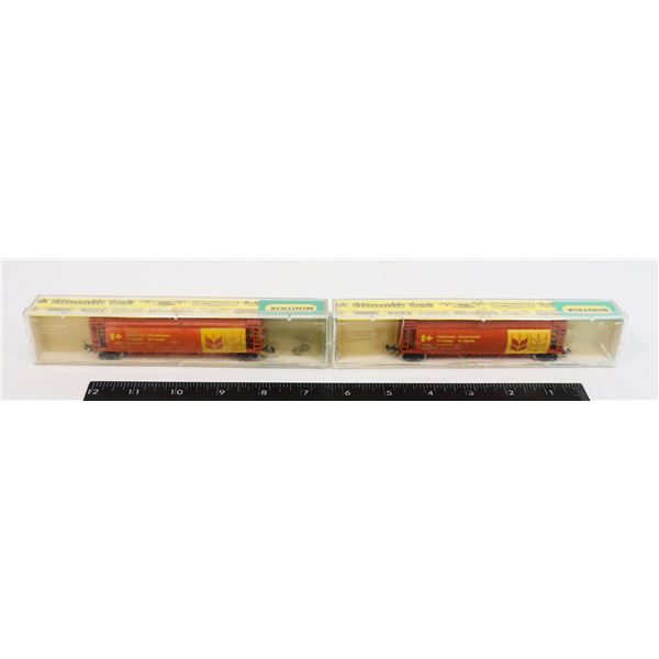 #589 NOS MINITRIX N SCALE TRAIN CAR LOT 2 CANADA