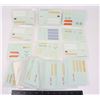 Image 1 : #602 NOS LOT OF 40 BEAVERCRAFT RAILROAD DECALS