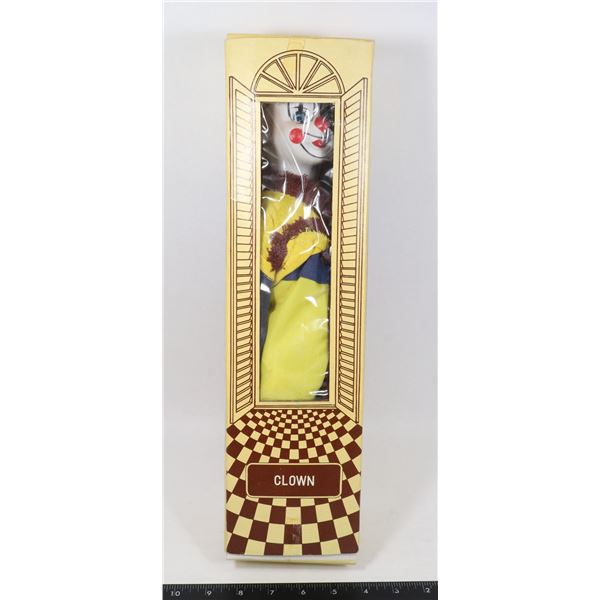 #612 NOS PORCELLAN CLOWN BOXED 1980'S