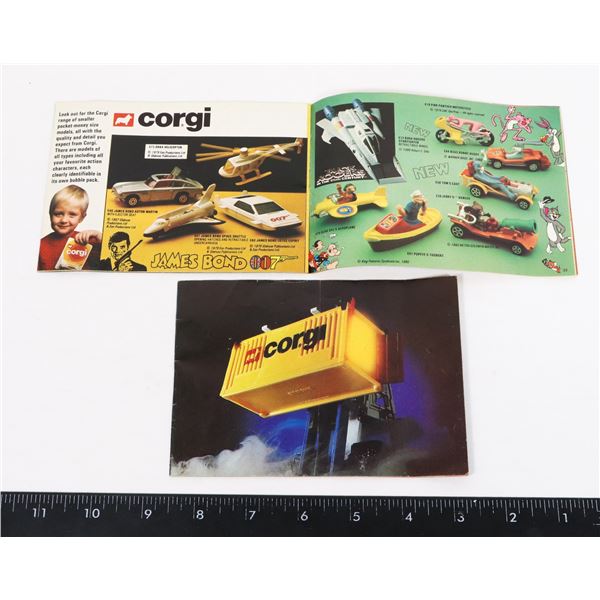 #620 VINTAGE TOY CATALOG CORGI 1980 1981 LOT OF 2