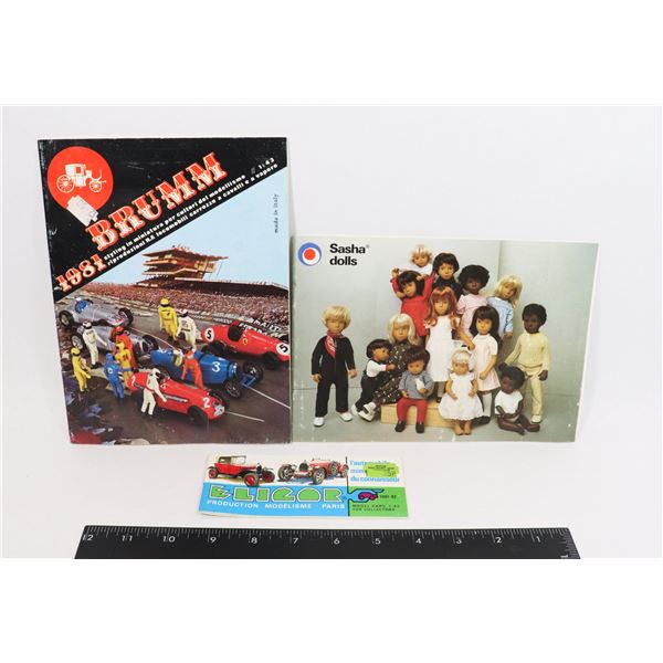#621 VINTAGE TOY CATALOG BRUMM ELIGOR SASHA LOT
