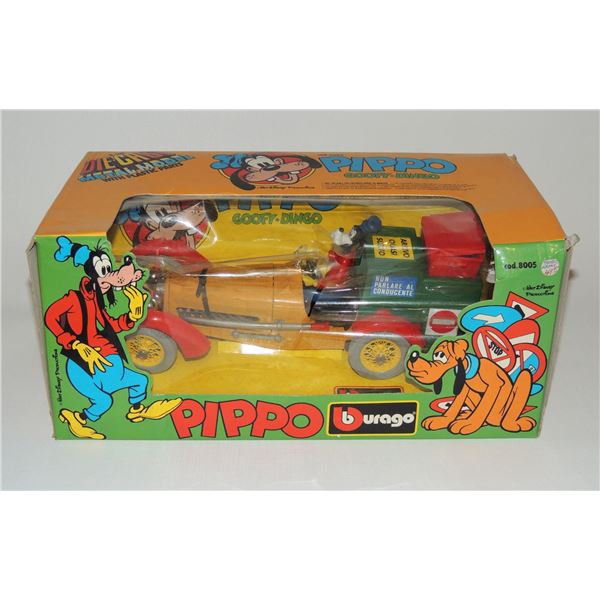 #640 BURAGO PIPPO GOOFY DISNEY DIE-CAST CAR ITALY