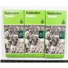 Image 1 : #647 SUBBUTEO FOOTBALL LOT OF 3 TEAM 166 ITALY