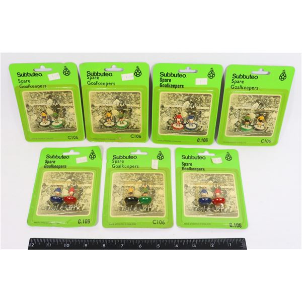 #656 SUBBUTEO FOOTBALL SPARE GOAL KEEPERS LOT OF 7