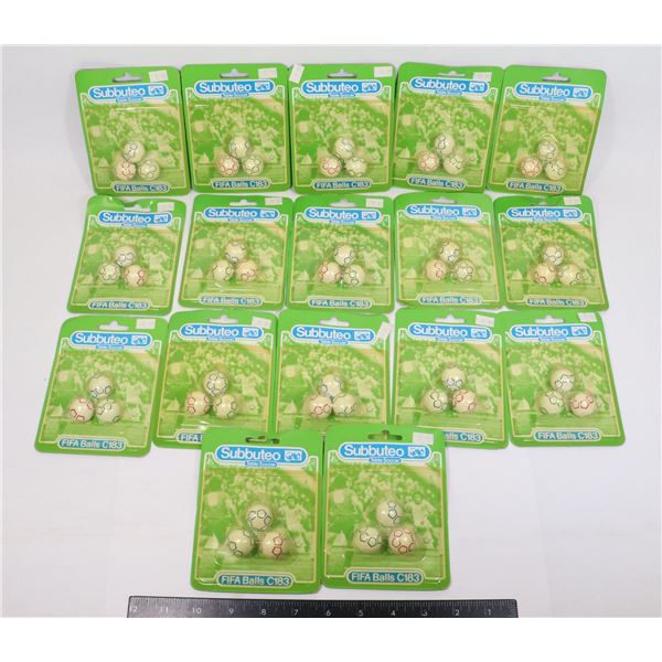 #660 SUBBUTEO C183 LOT OF 17 SOCCER FIFA BALLS