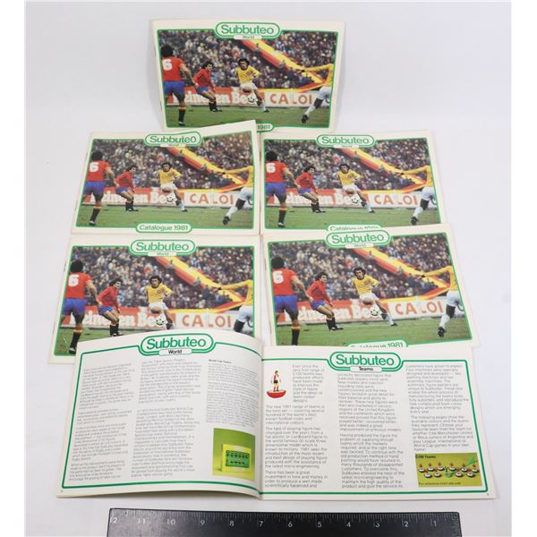 #664 SUBBUTEO CATALOGUES 1981 SOCCER FOOTBALL