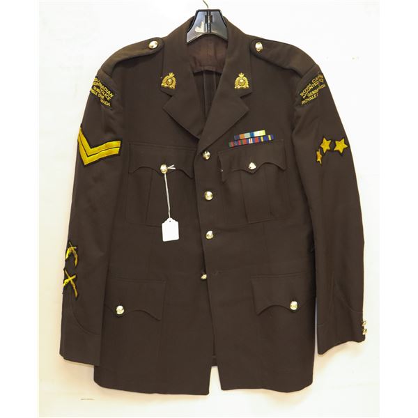 #684 1968 RCMP BROWN SERGE UNIFORM W/ INSIGNIA