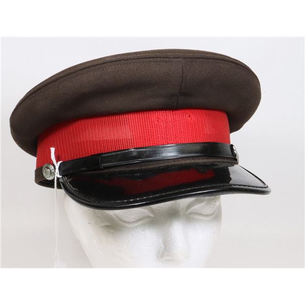 #698 VINTAGE CANADIAN POLICE FORCES PEAKED CAP