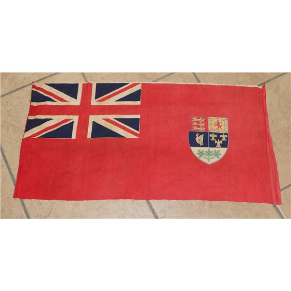 #710 WW2 CANADIAN RED ENSIGN FLAG 31X16 INCHES