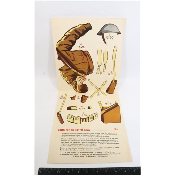#731 WW2 CANADIAN PROPAGANDA POSTER UNIFORM